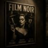Cadre poster film noir : style rétro chic
