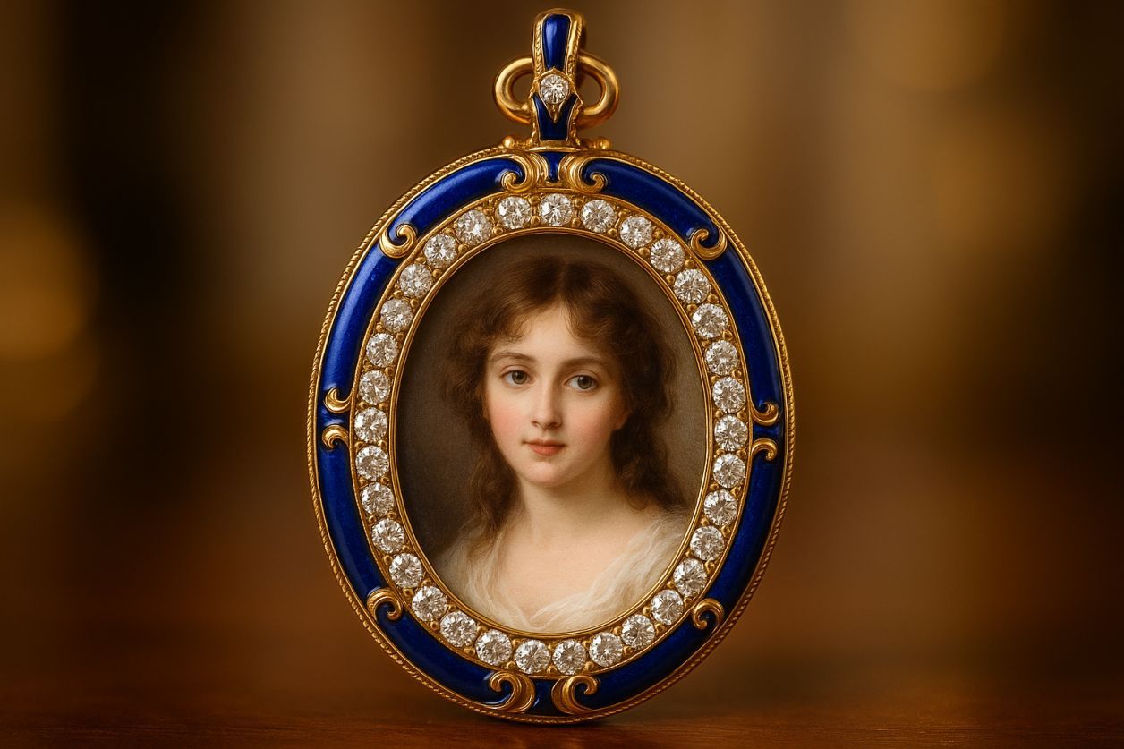Portrait miniature : l'art en bijou précieux