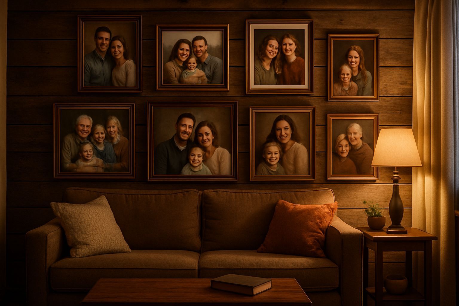 Portraits de famille : idées déco uniques
