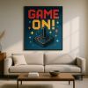 Affiche rétro gaming : style pixel culte