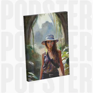 painting L'héritière de la jungle perdue