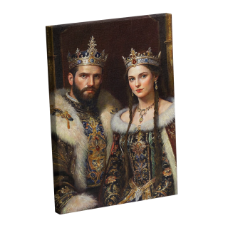 painting Le roi et la reine