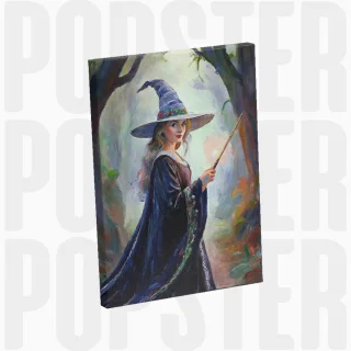 painting La sorcière des bois enchantés
