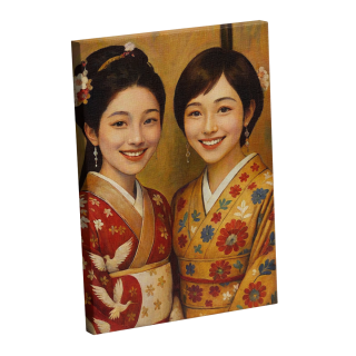 painting Le Couple du Japon 2