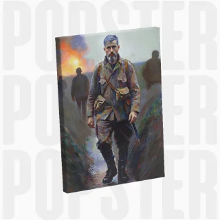 painting Dans les tranchées du destin