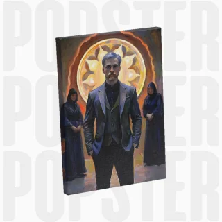 painting L'héritier du cercle mystique