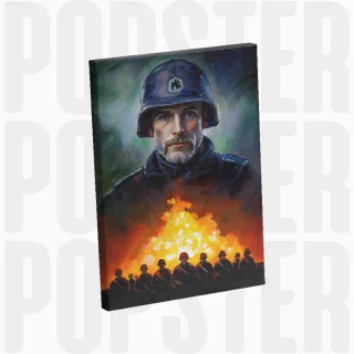 painting Le soldat des flammes
