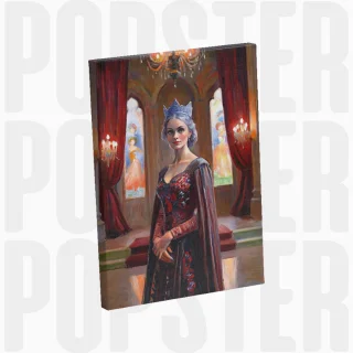 painting Reine des vitraux sacrés