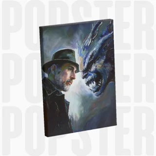 painting L'ombre du chasseur de monstres