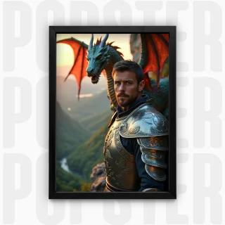 photo Le chevalier et le dragon céleste