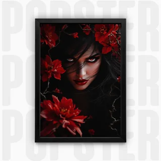 photo La dame rouge des ténèbres