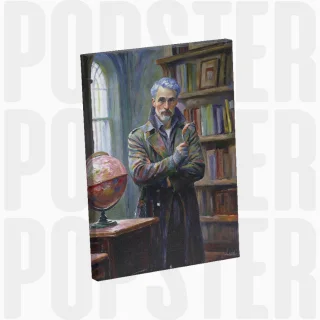 painting L'énigme du détective solitaire