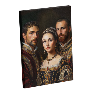 painting Portrait Royal à 3