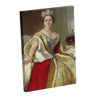 painting Portrait de la Reine Victoria en Robes de Couronnement