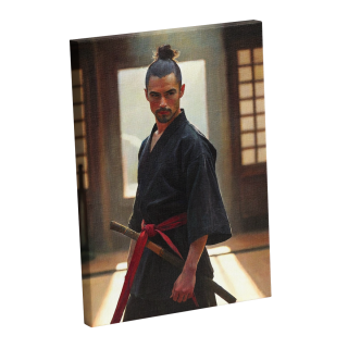 painting L'ombre du sabre rouge