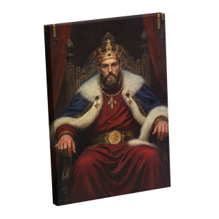 painting Le Roi sur son Trône