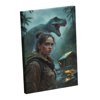 painting La Femme du Jurassic