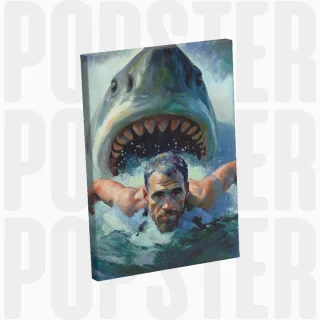 painting Fuyez, la mer a des dents