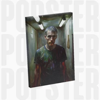 painting Dans les couloirs de l'angoisse