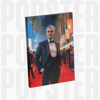 painting L'étoile des tapis rouges