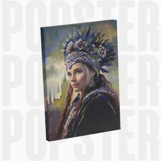 painting La reine des ombres médiévales