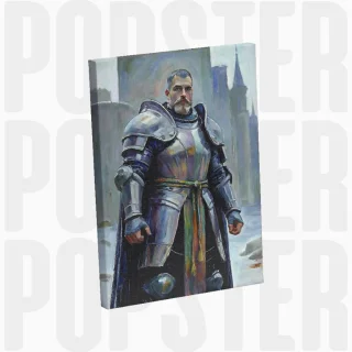 painting Le chevalier du trône gelé