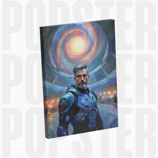 painting L'étoile du commandant galactique