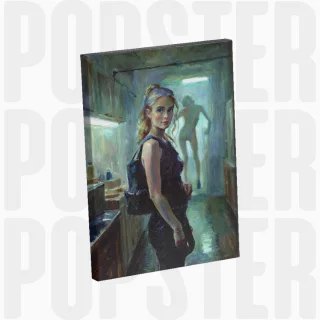 painting Survivante des ombres mutantes