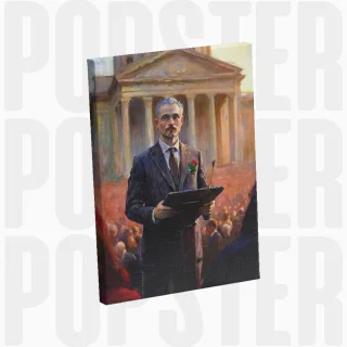 painting Le discours d’un chef