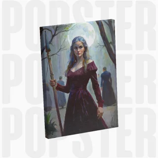 painting Sous la lune des damnés