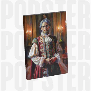 painting Le chevalier de la Renaissance