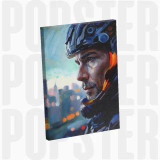 painting Le dernier défenseur du futur
