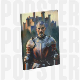 painting L'éclat du chevalier d’argent