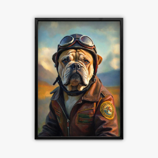 painting Le pilote à 4 pattes