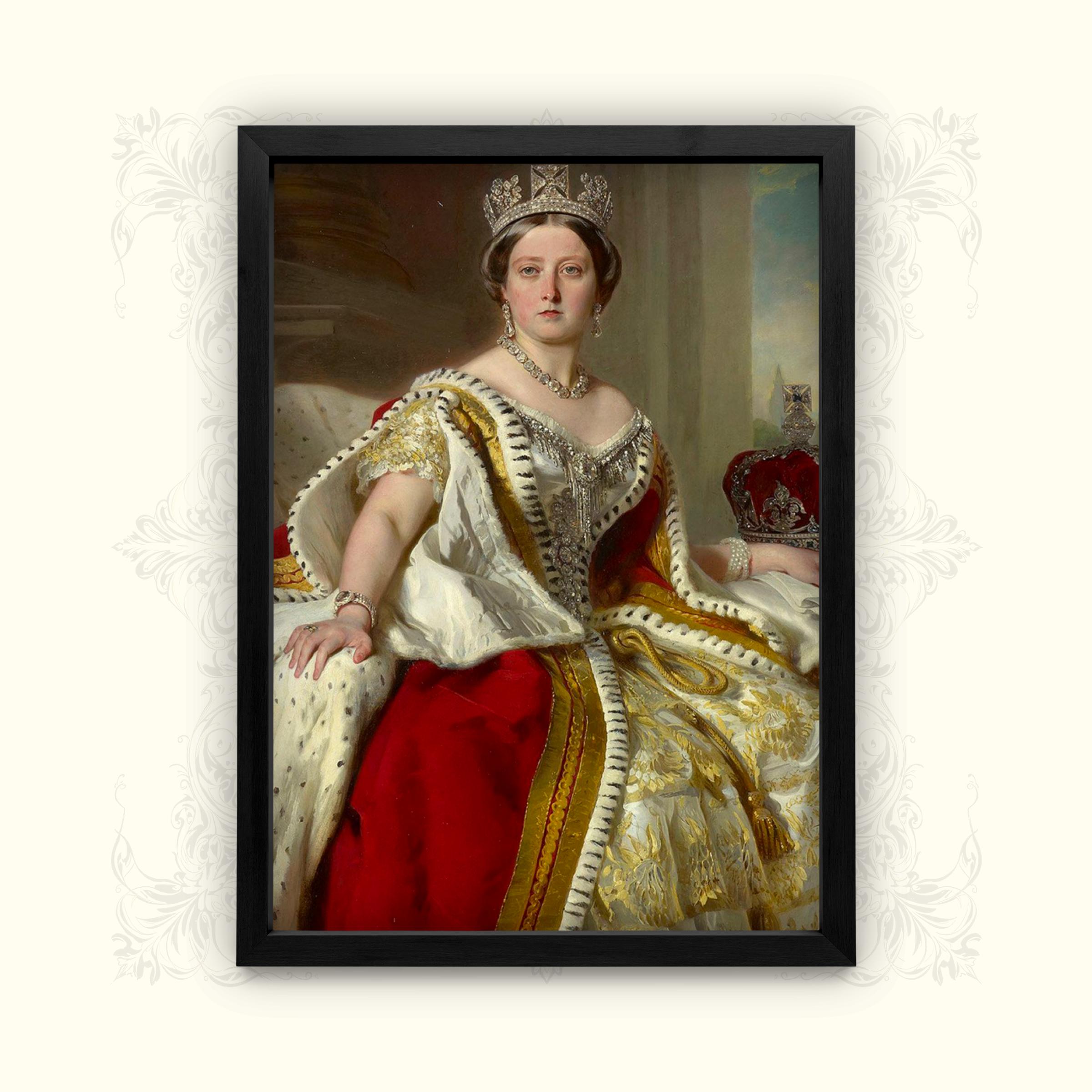 Portrait de la Reine Victoria en Robes de Couronnement